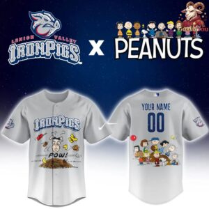 Lehigh Valley IronPigs Peanuts Night Limited Edition Jersey 2