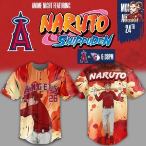Los Angeles Angels x Naruto Shippuden Limited Edition Jersey