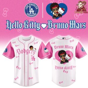 Los Angeles Dodgers x Bruno Mars x Hello Kitty Limited Edition Jersey