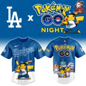 Los Angeles Dodgers x Pokemon GO Night Limited Edition Jersey 2