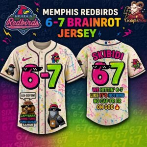 Memphis Redbirds 6-7 Brainrot Night Limited Baseball Jersey