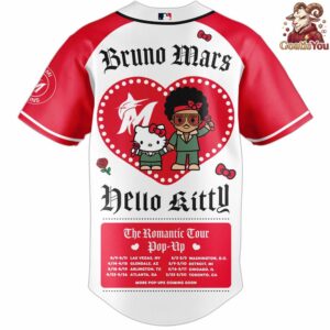 Miami Marlins x Bruno Mars x Hello Kitty x The Romantic Tour Jersey 3