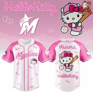 Miami Marlins x Hello Kitty Night Limited Edition Jersey 5 1