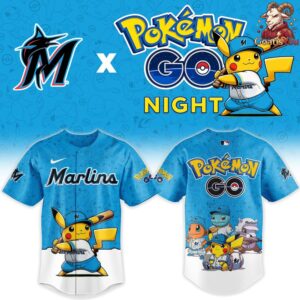 Miami Marlins x Pokemon GO Night Limited Edition Jersey 2