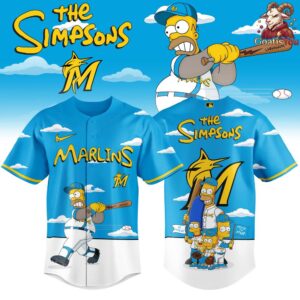 Miami Marlins x The Simpsons Limited Edition Baseball Jersey