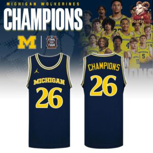 Michigan Wolverines 2026 NCAA Men’s Basketball Final Four Basketball Jersey
