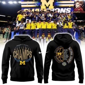 Michigan Wolverines NCAA Mens Basketball National Champions Hoodie 2 2