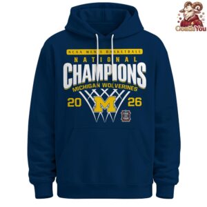 Michigan Wolverines NCAA Mens Basketball National Champions Hoodie 2
