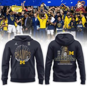 Michigan Wolverines NCAA Mens Basketball National Champions Hoodie 4 1