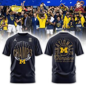 Michigan Wolverines NCAA Mens Basketball National Champions T Shirt 3 2