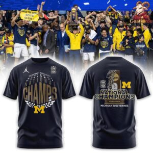 Michigan Wolverines NCAA Mens Basketball National Champions T Shirt 4 1