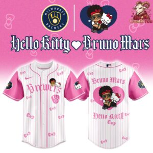 Milwaukee Brewers x Bruno Mars x Hello Kitty Limited Edition Jersey 3