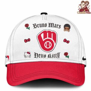 Milwaukee Brewers x Bruno Mars x Hello Kitty x The Romantic Tour Jersey 4