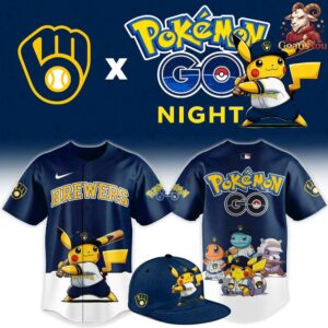Milwaukee Brewers x Pokémon GO Night Limited Edition Jersey