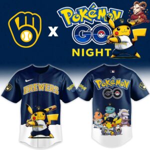 Milwaukee Brewers x Pokemon GO Night Limited Edition Jersey 2