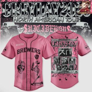 Milwaukee Brewers x Suicideboys Greyday 2026 Jersey