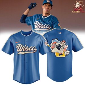 Milwaukee Brewers x Wisco Logo Limited Edition Baseball Jersey