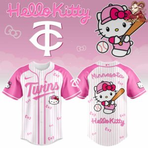 Minnesota Twins x Hello Kitty Night Limited Edition Jersey 5