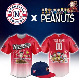 Nashville Sounds Peanuts Night Limited Edition Jersey