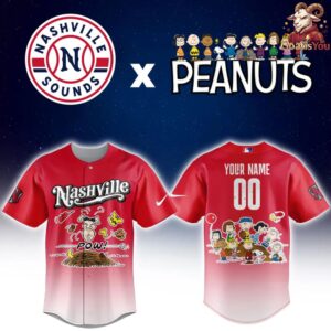 Nashville Sounds Peanuts Night Limited Edition Jersey 2