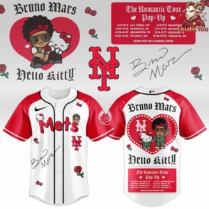 New York Mets x Bruno Mars x Hello Kitty x The Romantic Tour Jersey