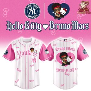 New York Yankees x Bruno Mars x Hello Kitty Limited Edition Jersey