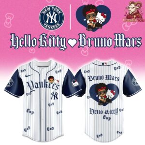 New York Yankees x Bruno Mars x Hello Kitty Limited Edition Jersey 3
