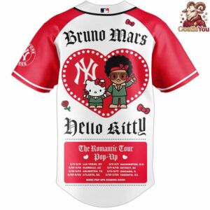 New York Yankees x Bruno Mars x Hello Kitty x The Romantic Tour Jersey 3
