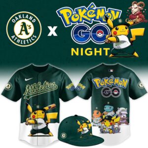 Oakland Athletics x Pokémon GO Night Limited Edition Jersey