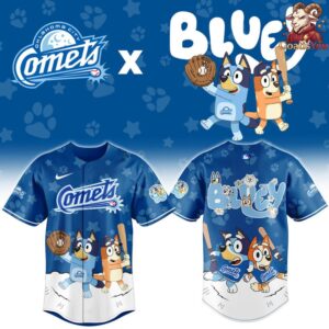 Oklahoma City Comets x Bluey Night Limited Edition Baseball Jersey 2
