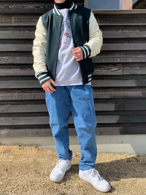 Pairing Air Force 1s with Jackets