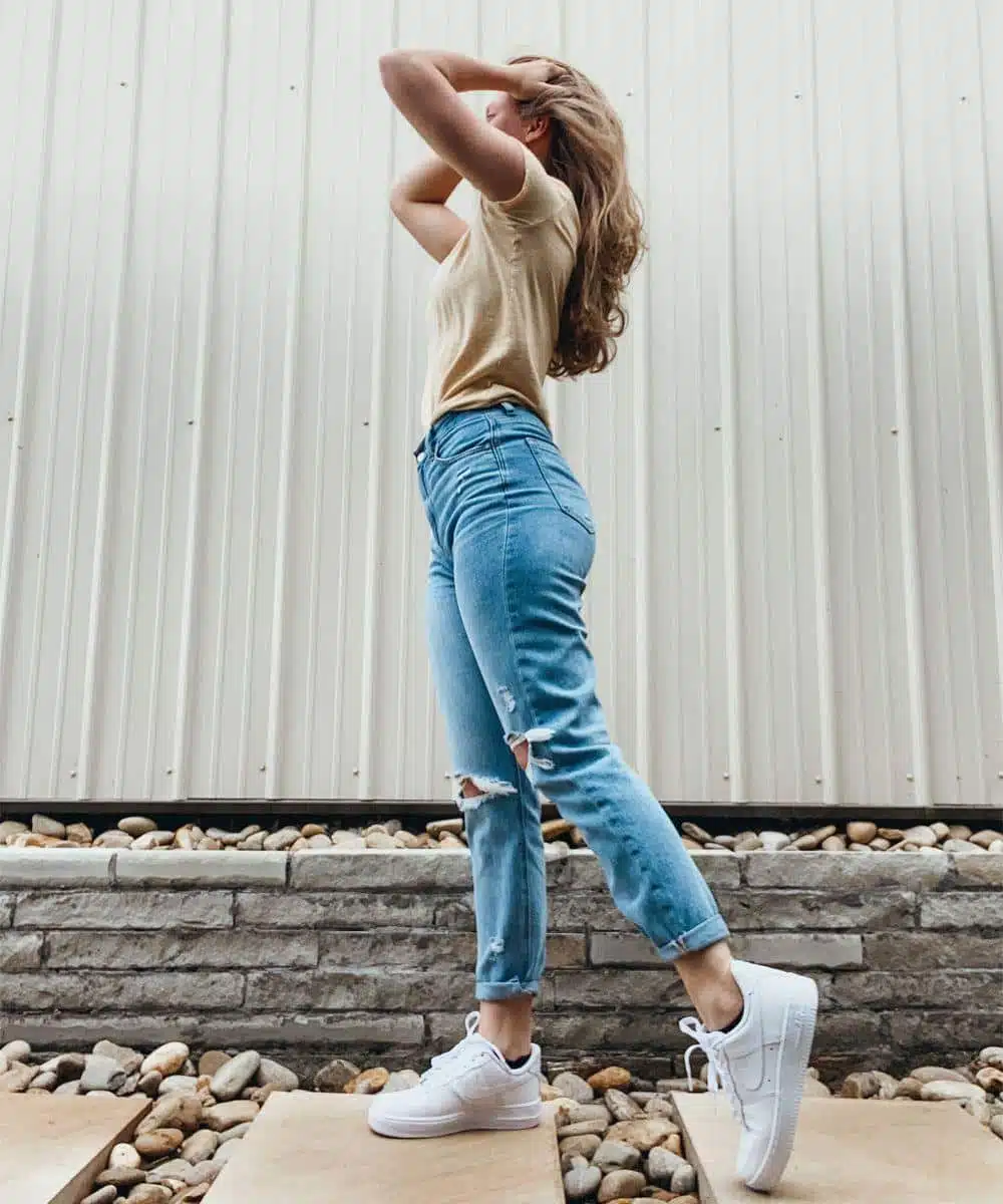 Pairing Air Force 1s with Jeans