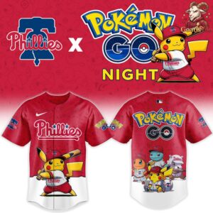 Philadelphia Phillies x Pokemon GO Night Limited Edition Jersey 2