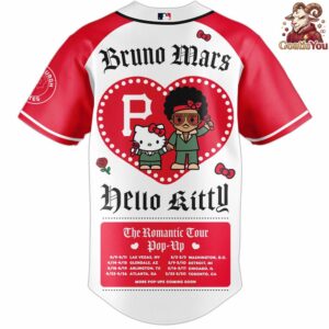 Pittsburgh Pirates x Bruno Mars x Hello Kitty x The Romantic Tour Jersey 3