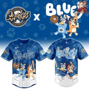 Rancho Cucamonga Quakes x Bluey Night Limited Edition Jersey 2
