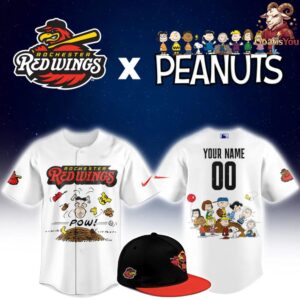 Rochester Red Wings Peanuts Night Limited Edition Jersey