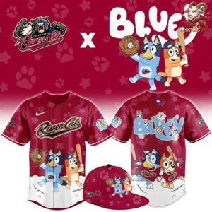 Sacramento River Cats x Bluey Night Limited Edition Baseball Jersey 1