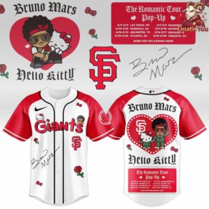 San Francisco Giants x Bruno Mars x Hello Kitty x The Romantic Tour Jersey