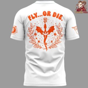 San Francisco Giants x Fourth Wing Night 2026 T Shirt 3