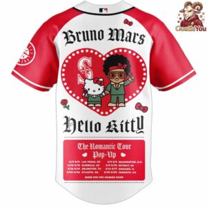 Seattle Mariners x Bruno Mars x Hello Kitty x The Romantic Tour Jersey 3