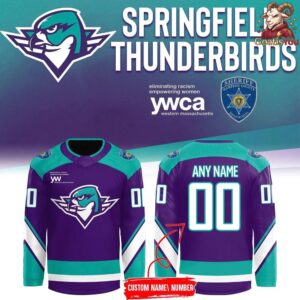 Springfield Thunderbirds 2026 Purple Warm-up Hockey Jersey