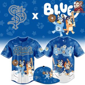 St Paul Saints x Bluey Night Limited Edition Baseball Jersey 1