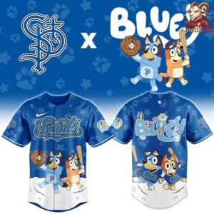 St Paul Saints x Bluey Night Limited Edition Baseball Jersey 2