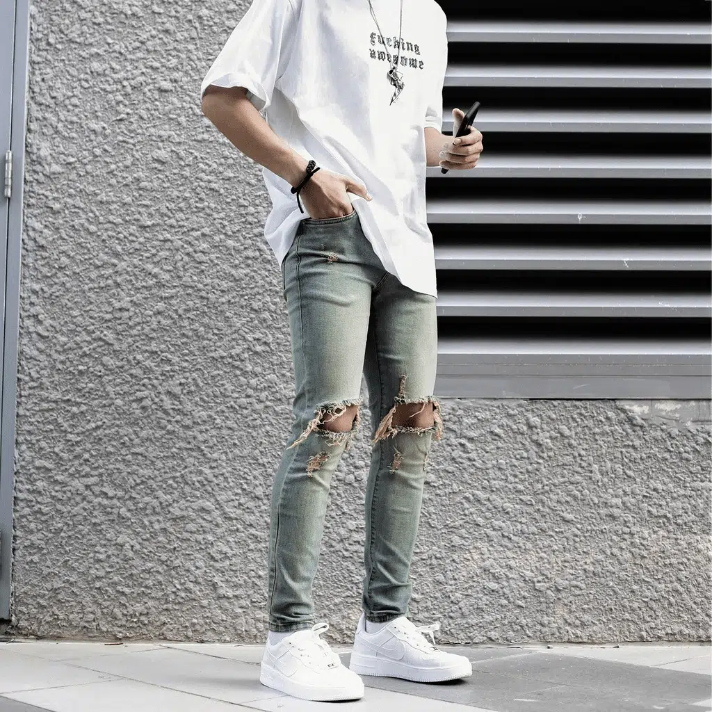 Styling Air Force 1s with Men’s Jeans