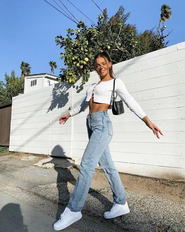 Styling Nike Air Force 1s with Crop Tops