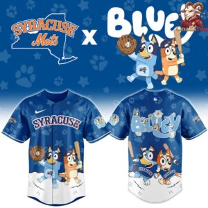 Syracuse Mets x Bluey Night Limited Edition Baseball Jersey 2