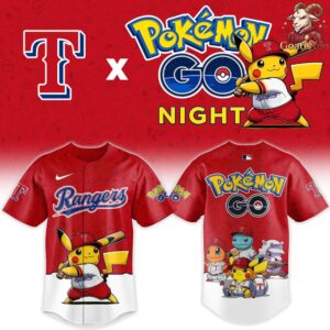 Texas Rangers x Pokemon GO Night Limited Edition Jersey 2