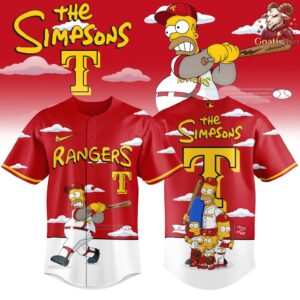 Texas Rangers x The Simpsons Limited Edition Baseball Jersey