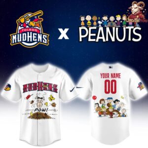 Toledo Mud Hens Peanuts Night Limited Edition Jersey 3