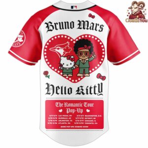 Toronto Blue Jays x Bruno Mars x Hello Kitty x The Romantic Tour Jersey 3